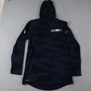 Dallas Cowboys Hoodie Shirt Mens Small Nike Dri-Fit NFL Onfield Pullover Blue
